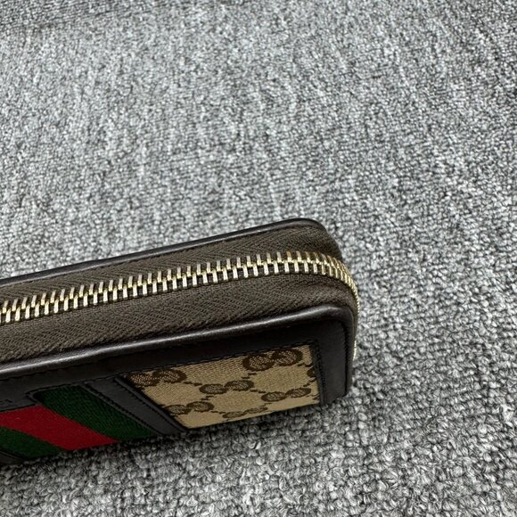 GUCCI Brown GG Leather Wallet 275-071925 - Picture 11 of 13
